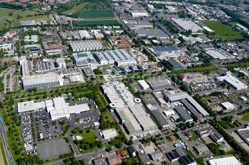Aerial image Göttingen - Administration building of the company of Sartorius AG in Goettingen in the state Lower Saxony, Germany