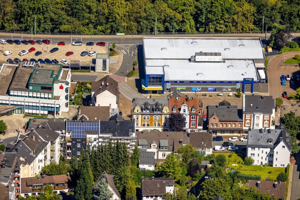 Aerial photograph Ennepetal - Building of the indoor arena Haus Ennepetal on street Gasstrasse in Ennepetal at Ruhrgebiet in the state North Rhine-Westphalia, Germany