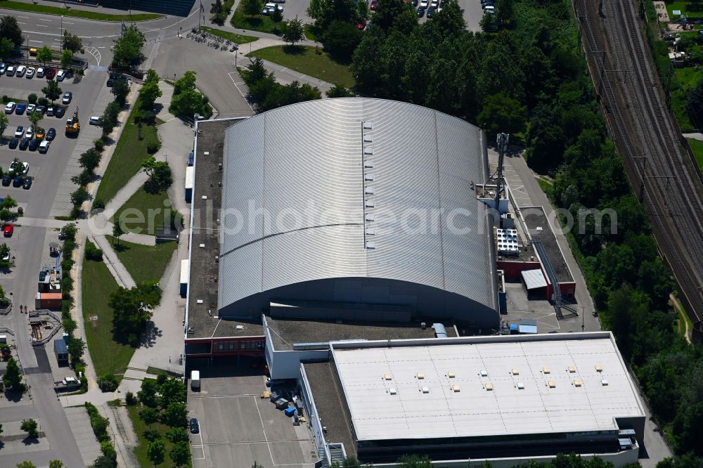 Ingolstadt from the bird's eye view: Building of the indoor arena Saturn Arena on Suedliche Ringstrasse in Ingolstadt in the state Bavaria, Germany