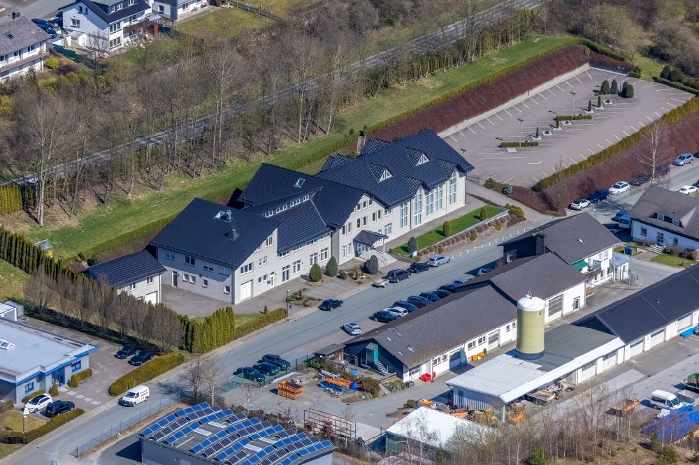Olsberg from the bird's eye view: Club building of the Evangeliumschristen-Baptisten e.V. in Olsberg at Sauerland in the state North Rhine-Westphalia, Germany