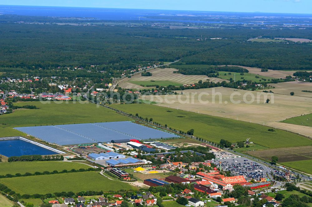 Aerial photograph Rövershagen - Amusement park Karls Erlebnishof in Roevershagen in the state Mecklenburg-Vorpommern, Germany