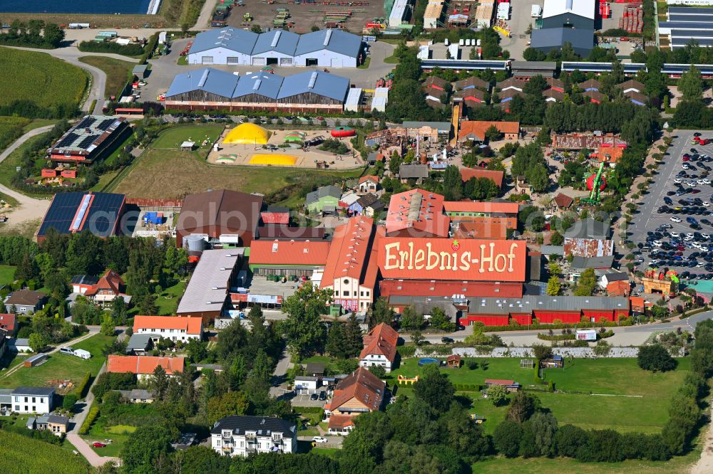 Aerial image Rövershagen - Amusement park Karls Erlebnishof in Roevershagen in the state Mecklenburg-Vorpommern, Germany