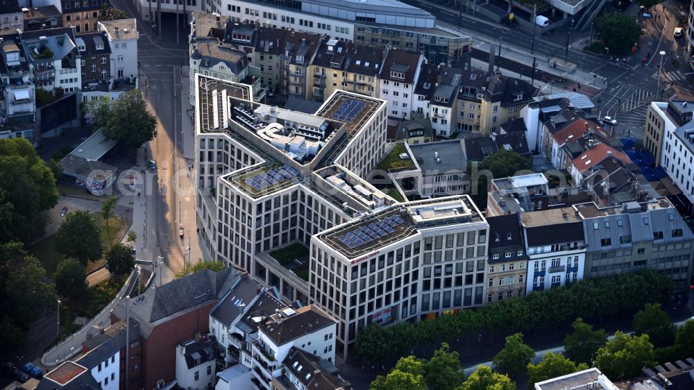Bonn from above - Banking administration building of the financial services company Sparkasse KoelnBonn in Bonn in the state North Rhine-Westphalia, Germany