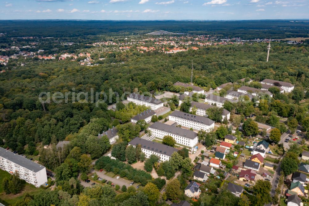 Aerial image Eberswalde - Administrative building of the State Authority Landesbehoerdenzentrum on Tramper Chaussee in the district Spechthausen in Eberswalde in the state Brandenburg, Germany