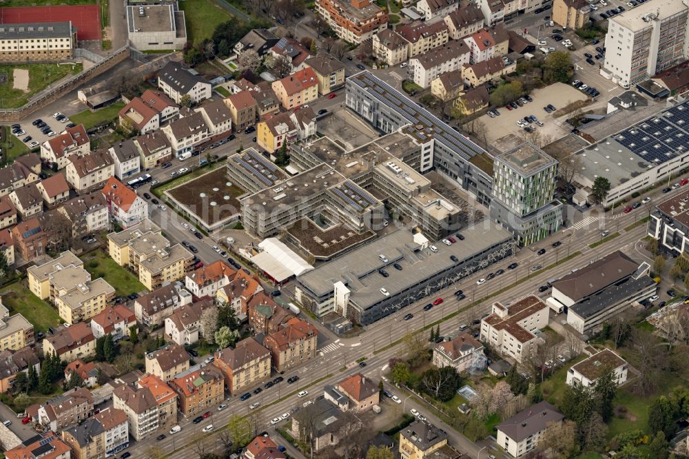 Aerial image Heilbronn - Administrative building of the State Authority Landratsamt Heilbronn in Heilbronn in the state Baden-Wuerttemberg, Germany