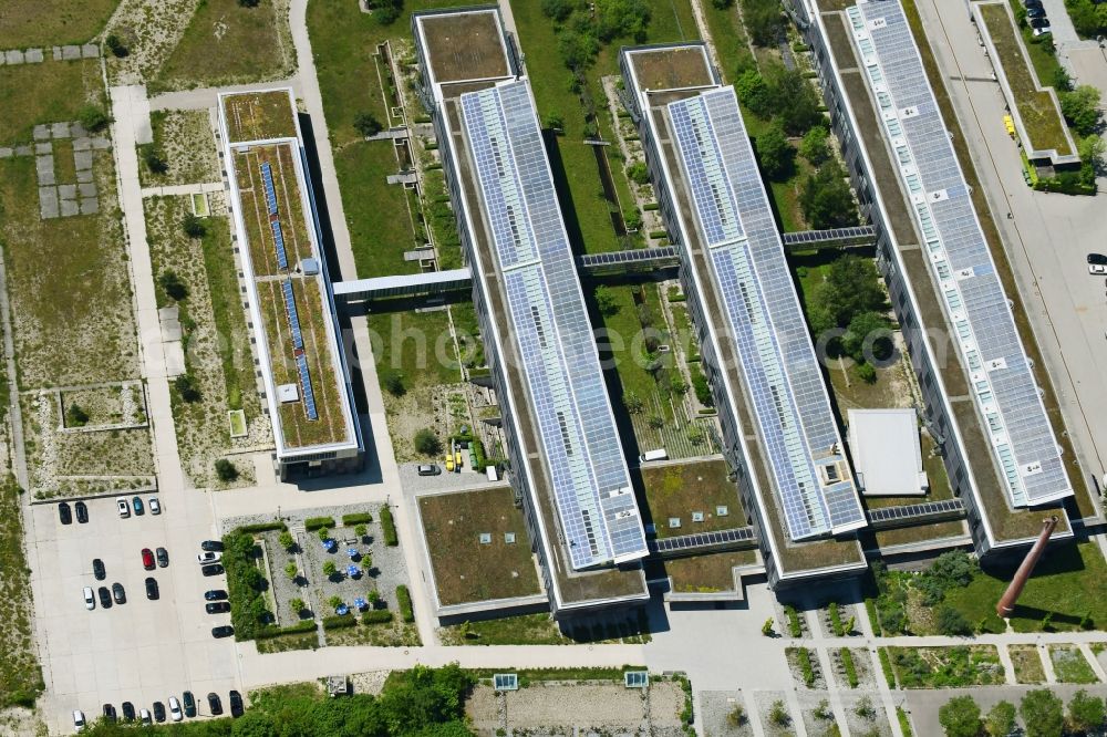 Aerial image Augsburg - Administrative building of the State Authority Bayerisches Landesamt fuer Umwelt on Buergermeister-Ulrich-Strasse in Augsburg in the state Bavaria, Germany
