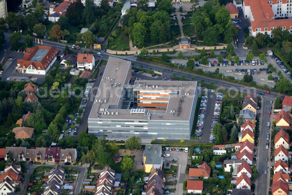 Bad Langensalza from the bird's eye view: Administrative building of the State Authority Landesamt fuer Verbraucherschutz in Bad Langensalza in the state Thuringia