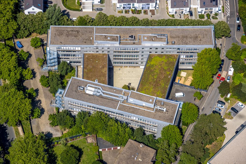 Aerial photograph Raadt - Administration building of the company T-Systems International GmbH on Parsevalstrasse in Raadt in the state North Rhine-Westphalia, Germany