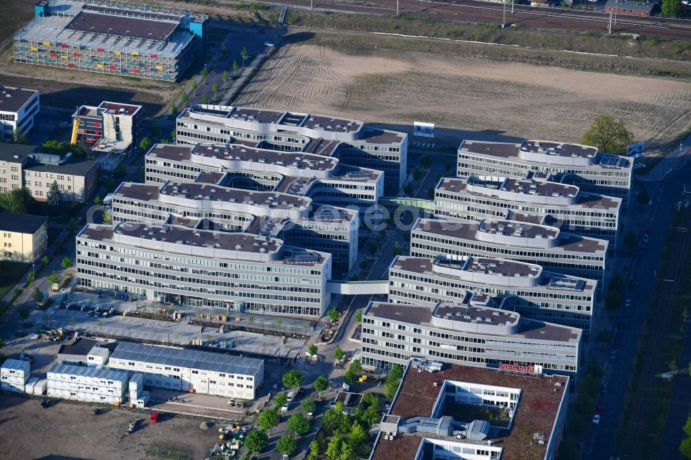 Berlin from above - Office and administration buildings of the insurance company Allianz Campus Berlin in the district Adlershof in Berlin, Germany
