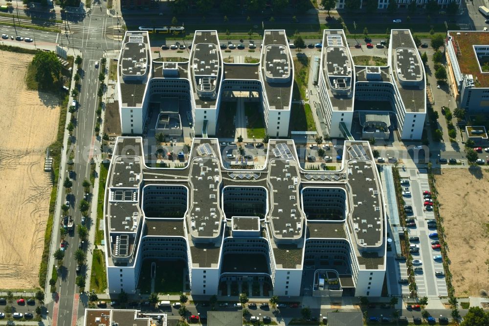 Aerial photograph Berlin - Office and administration buildings of the insurance company Allianz Campus Berlin in the district Adlershof in Berlin, Germany