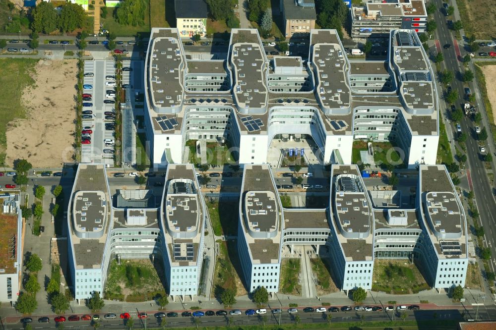Aerial photograph Berlin - Office and administration buildings of the insurance company Allianz Campus Berlin in the district Adlershof in Berlin, Germany