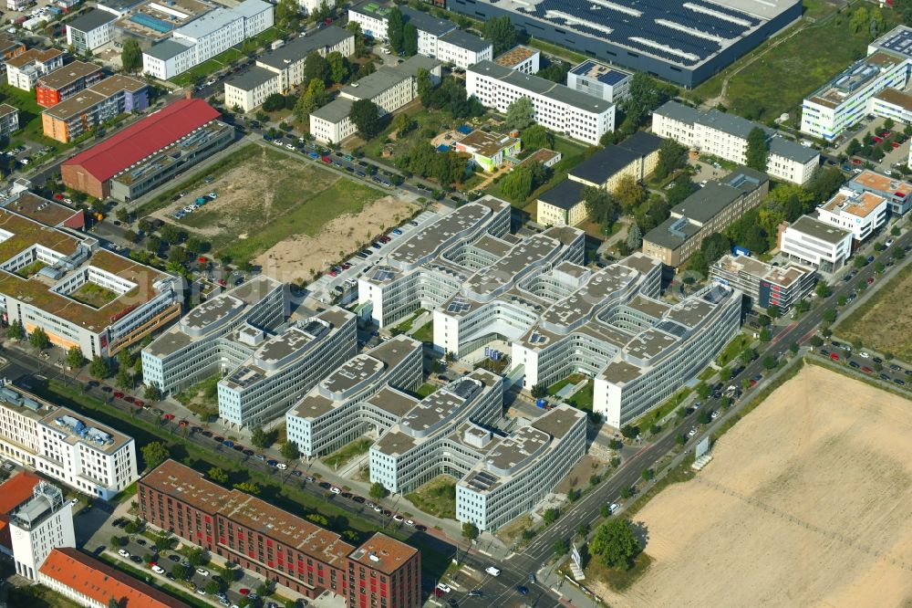 Aerial image Berlin - Office and administration buildings of the insurance company Allianz Campus Berlin in the district Adlershof in Berlin, Germany