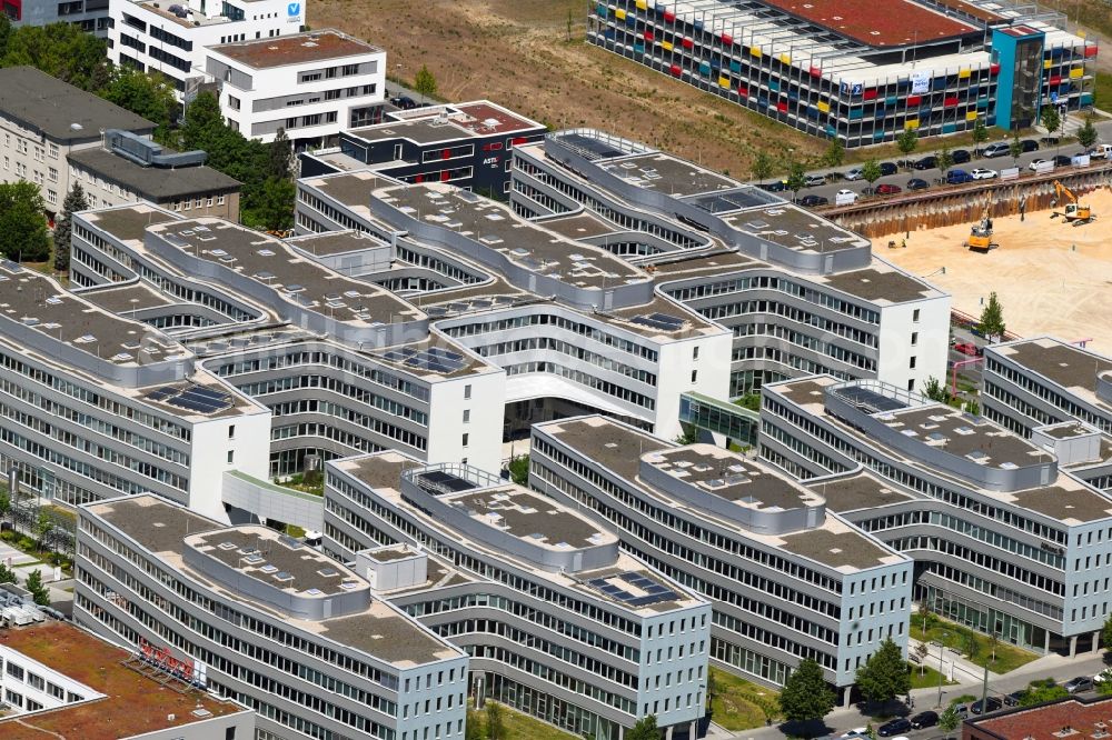 Aerial image Berlin - Office and administration buildings of the insurance company Allianz Campus Berlin in the district Adlershof in Berlin, Germany