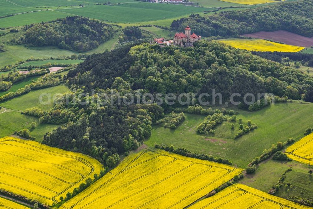 Aerial image Amt Wachsenburg - View of the castle Wachsenburg in Amt Wachsenburg in the state Thuringia