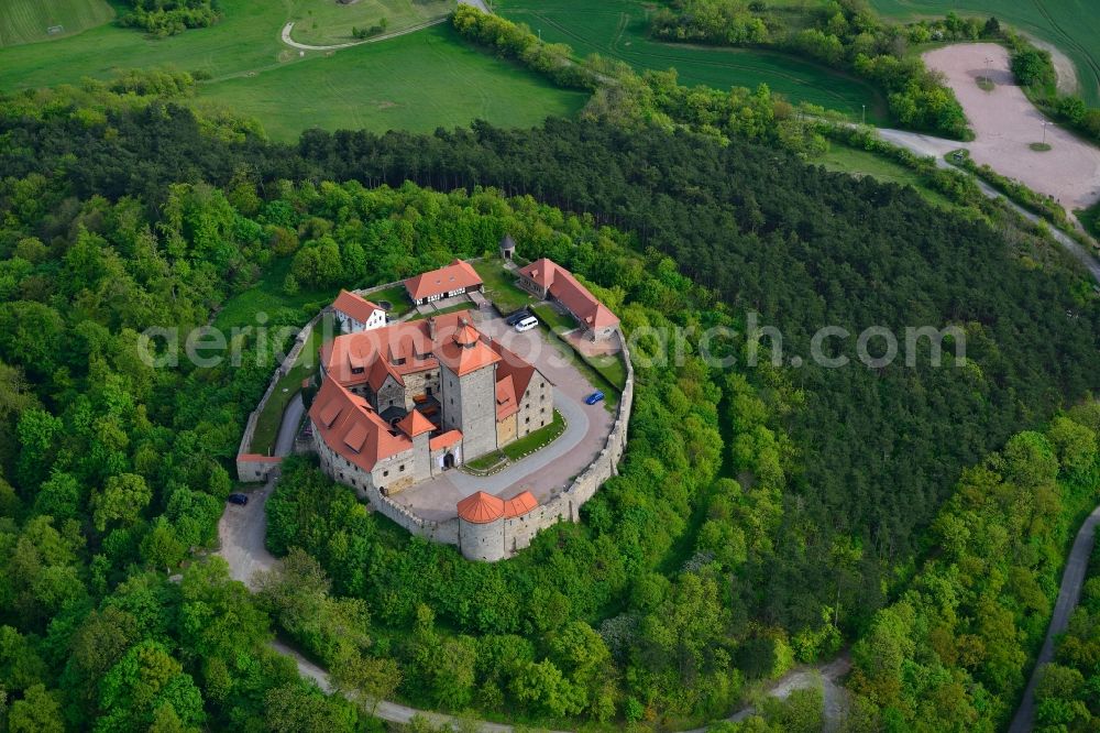 Aerial photograph Amt Wachsenburg - View of the castle Wachsenburg in Amt Wachsenburg in the state Thuringia