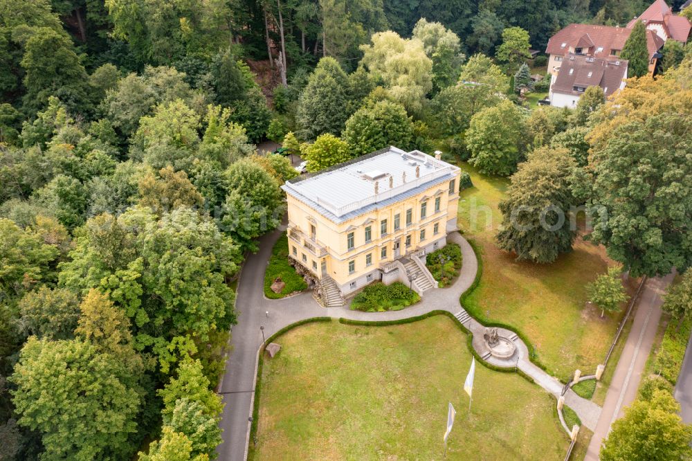 Eberswalde from the bird's eye view: Luxury residential villa of single-family settlement Standesamt Maerchenvilla in Eberswalde in the state Brandenburg, Germany