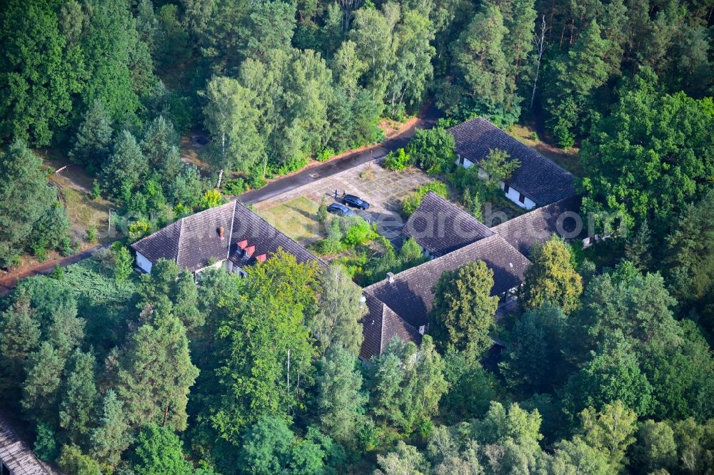 Aerial image Bogensee - Luxury residential villa Waldhof Goebbels' Landhaus Bogensee in Bogensee in the state Brandenburg, Germany