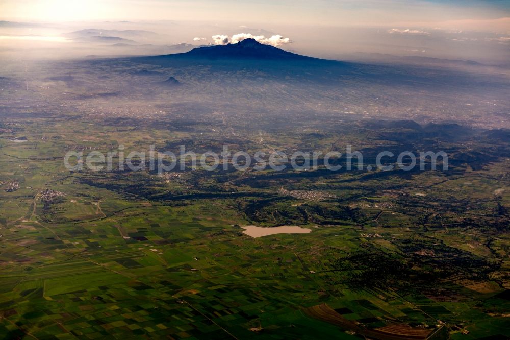 Aerial photograph Tlamacas - Volcanoes of Popocatepetl in Tlamacas in Bundesstaat Mexiko, Mexico