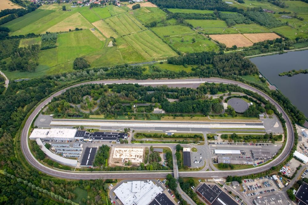 Aerial image Wolfsburg - The VW test track in Wolfsburg in Lower Saxony