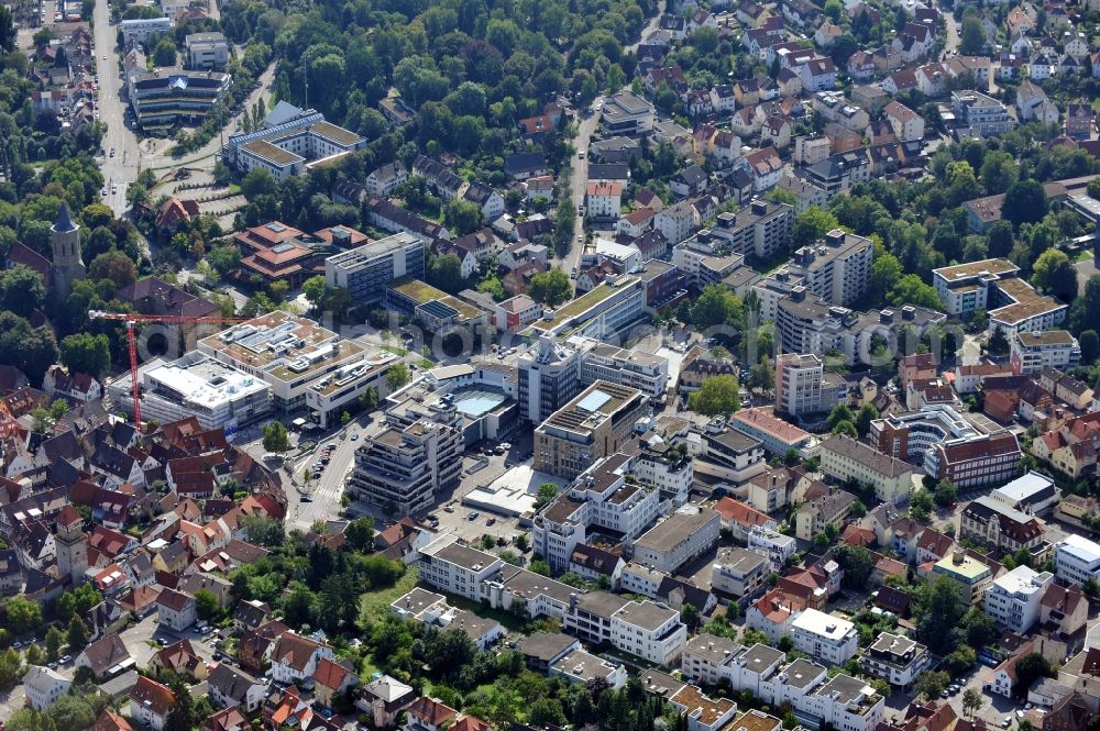 Aerial image Waiblingen - City view of Waiblingen in Baden-Wuerttemberg