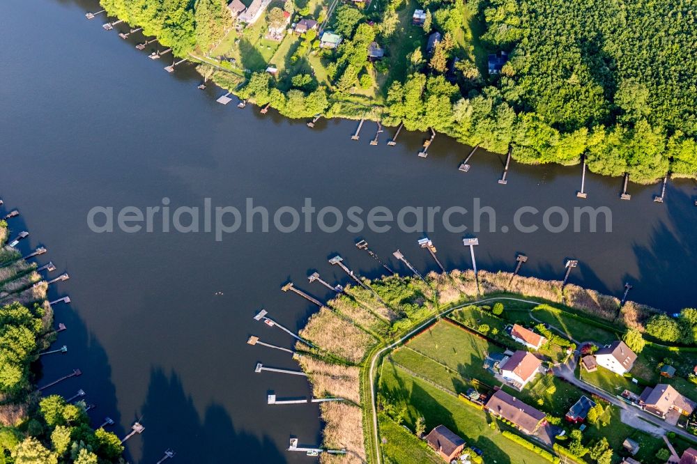 Aerial photograph Weiherfeld - Forests on the shores of Lake A?tong de Hirbach with Anglerstegen in Weiherfeld in Grand Est, France