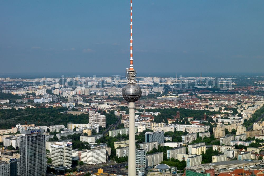 Berlin from above - Television Tower in the district Mitte in Berlin, Germany