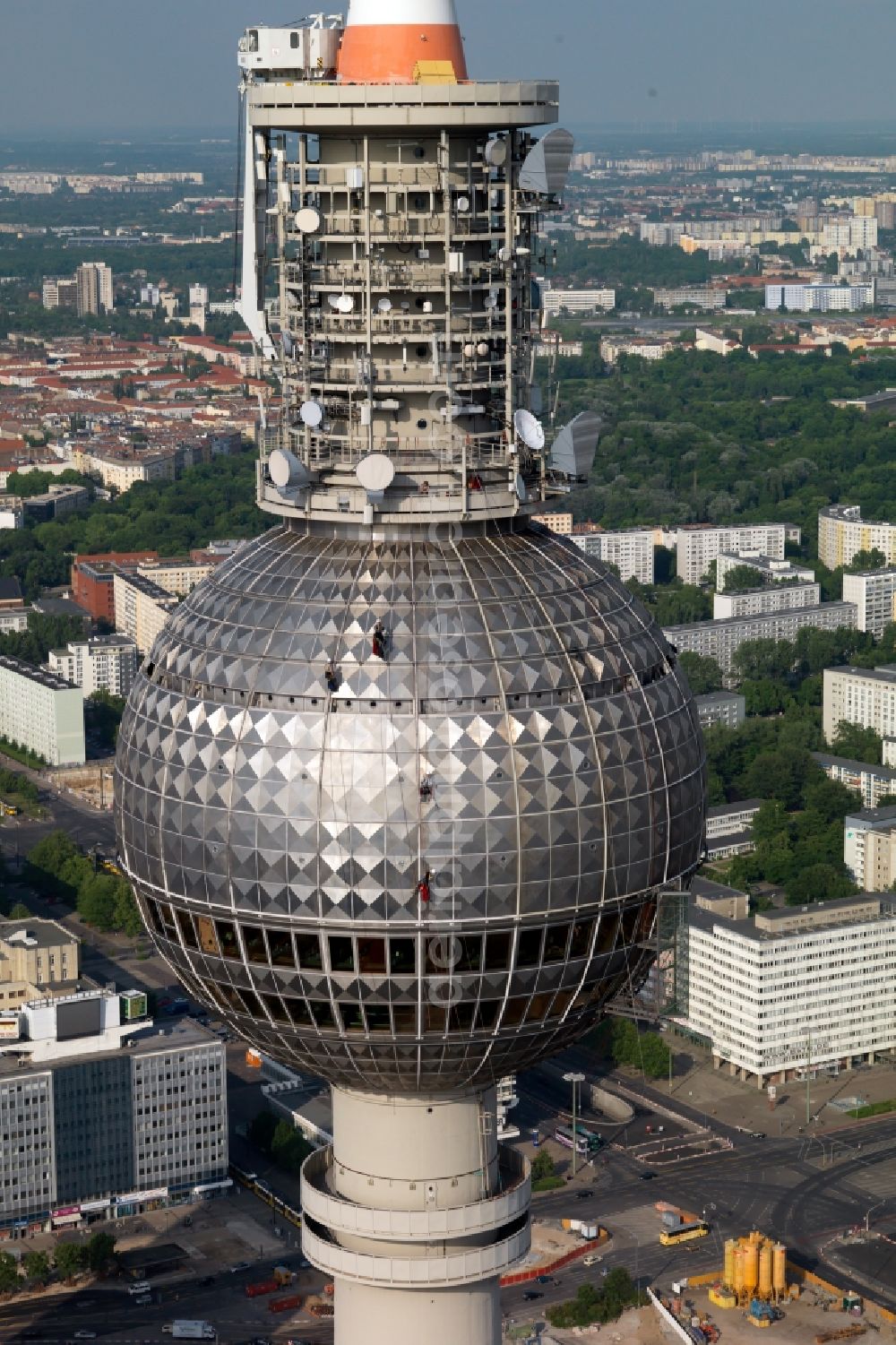 Berlin from the bird's eye view: Television Tower in the district Mitte in Berlin, Germany