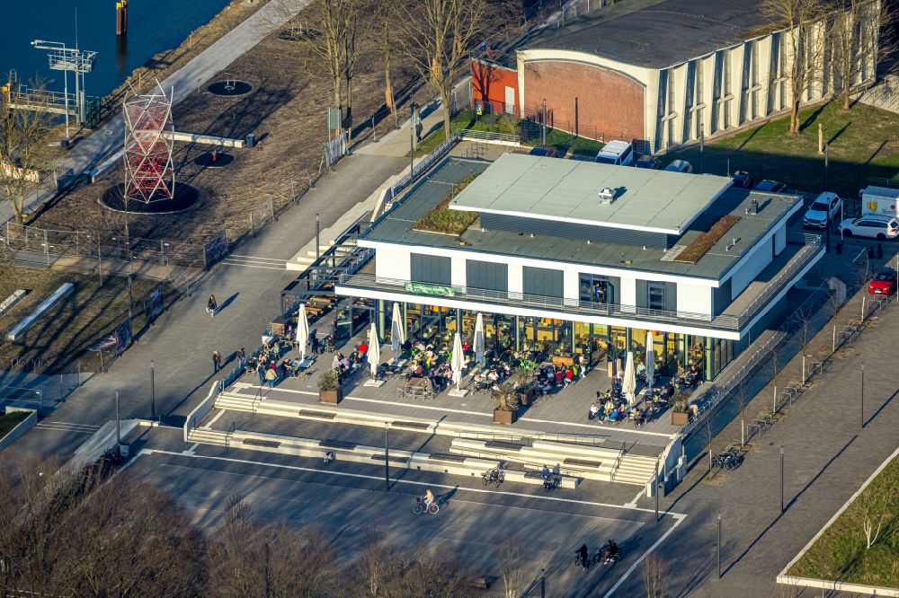 Aerial photograph Hamm - water sports center on Adenauerallee in Hamm at Ruhrgebiet in the state North Rhine-Westphalia, Germany