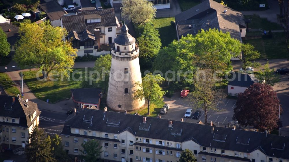 Andernach from above - Water Tower in Andernach in the state Rhineland-Palatinate, Germany
