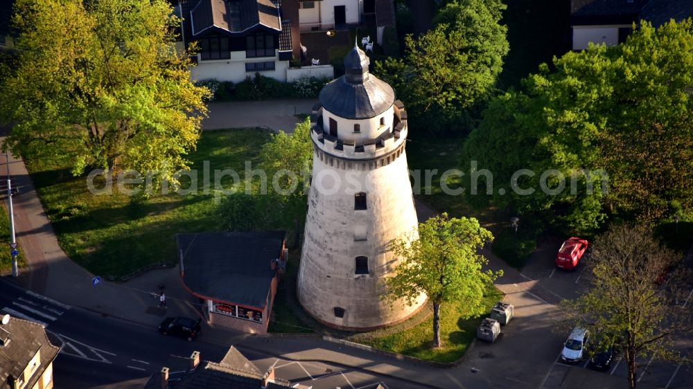 Andernach from the bird's eye view: Water Tower in Andernach in the state Rhineland-Palatinate, Germany