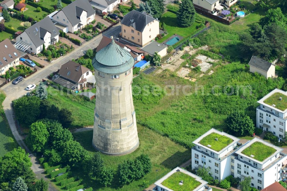 Leipzig from the bird's eye view: View of the watertower Leipzig Wahren in the state of Saxony