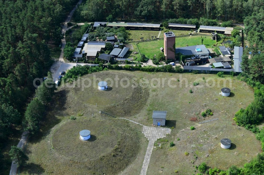 Aerial photograph Potsdam - Waterworks - ground storage facility in the district Forst Potsdam Sued in Potsdam in the state Brandenburg, Germany