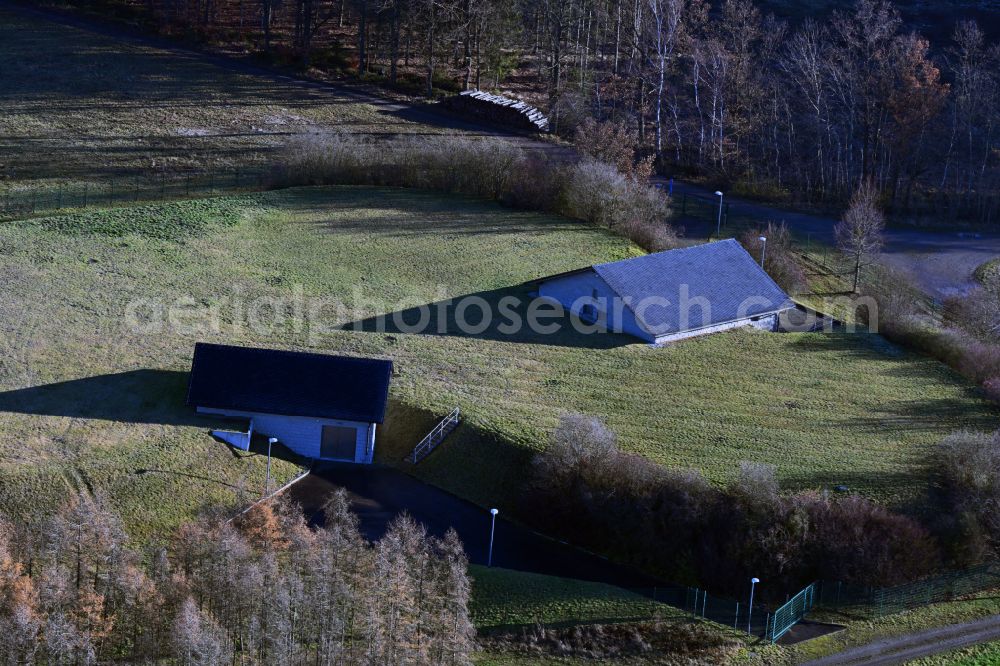 Staitz from the bird's eye view: Waterworks - ground storage facility in Staitz in the state Thuringia, Germany