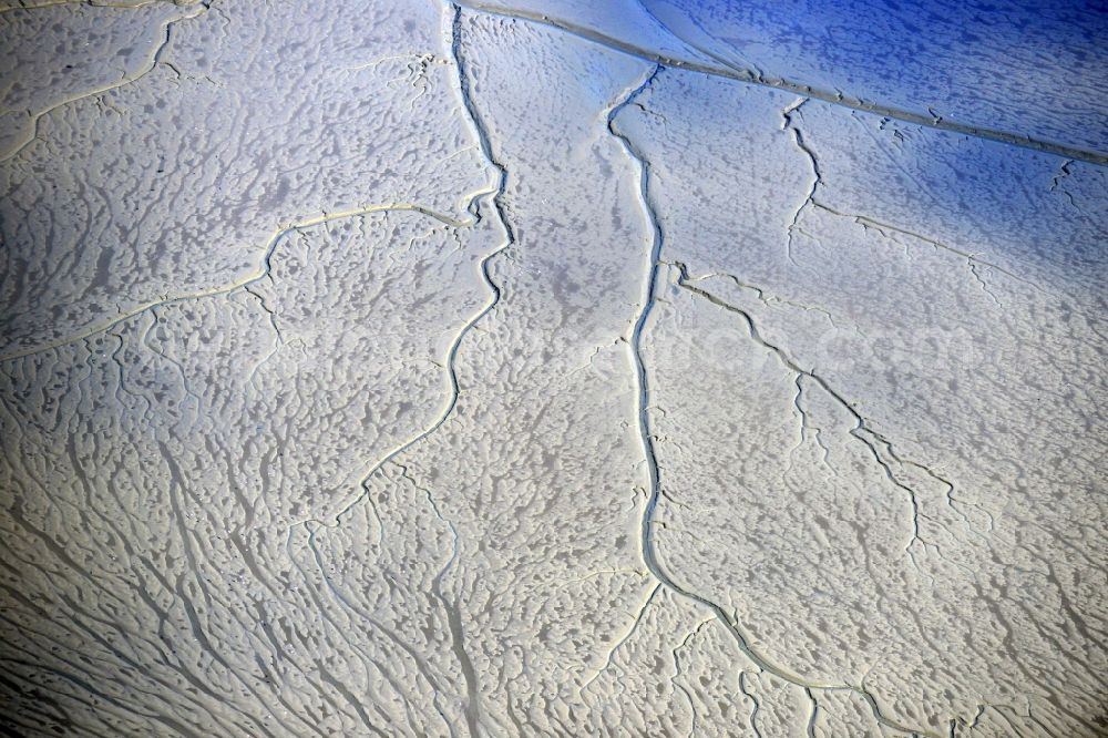 Aerial photograph Dangast - Wadden Sea along the North Sea coast in the state of Lower Saxony Dangast