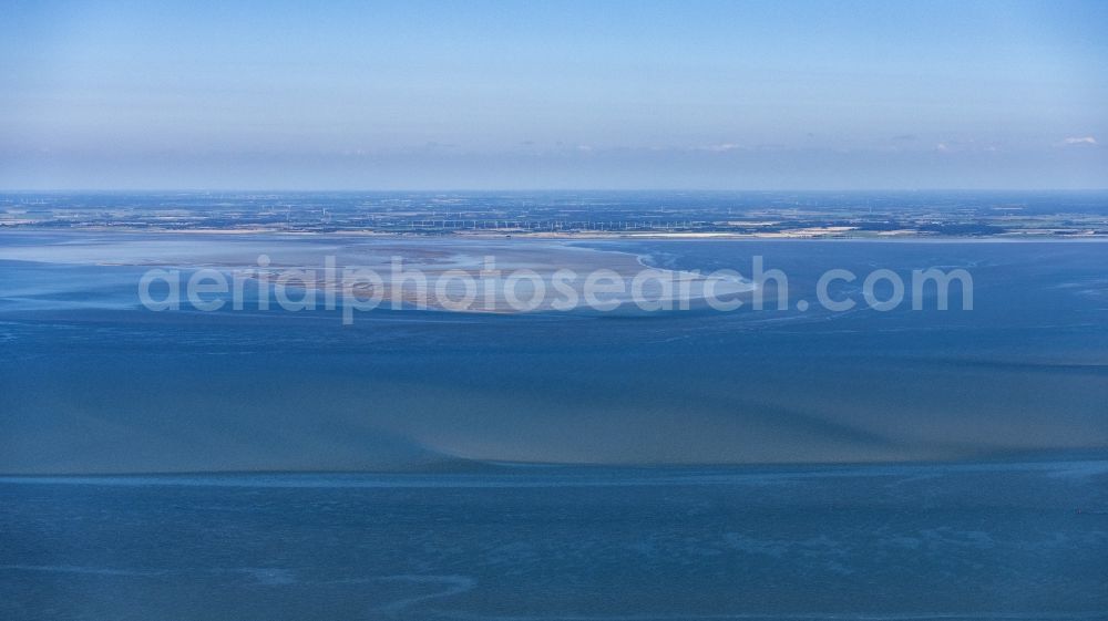 Aerial photograph Friedrich-Wilhelm-Lübke-Koog - Wadden Sea of North Sea Coast in , Germany