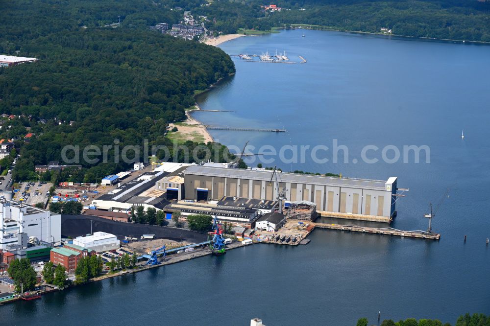 Aerial photograph Flensburg - Shipyard - site of the Flensburger Schiffbau in the district Nordstadt in Flensburg in the state Schleswig-Holstein, Germany