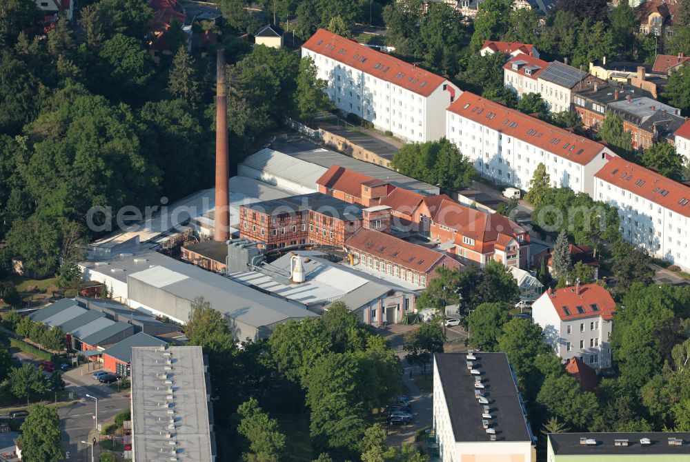 Aerial photograph Arnstadt - Plant site of the old factory of Arnstaedter Moebelwerke on street Stadtilmer Strasse in Arnstadt in the state Thuringia, Germany