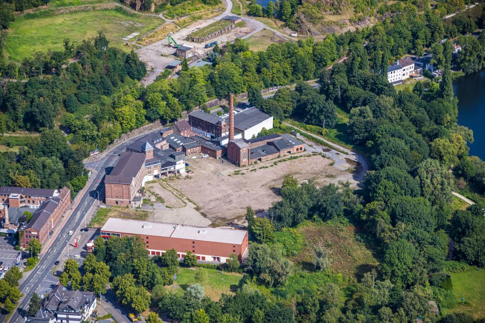 Mülheim an der Ruhr from above - Plant site of the old factory of LLM Lindgens Ledermanufaktur GmbH on Kassenberg in Muelheim on the Ruhr in the state North Rhine-Westphalia, Germany
