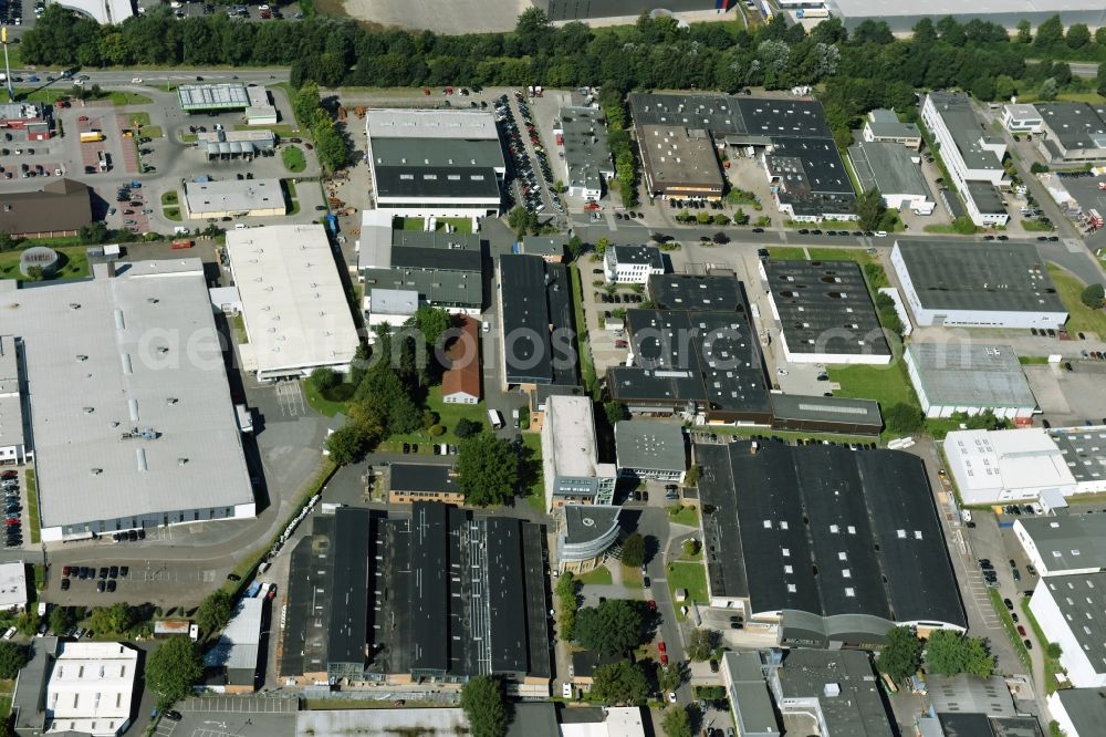 Aerial photograph Reinbek - Building and production halls on the premises of Amandus Kahl GmbH & Co. KG an der Dieselstrasse in Reinbek in the state Schleswig-Holstein