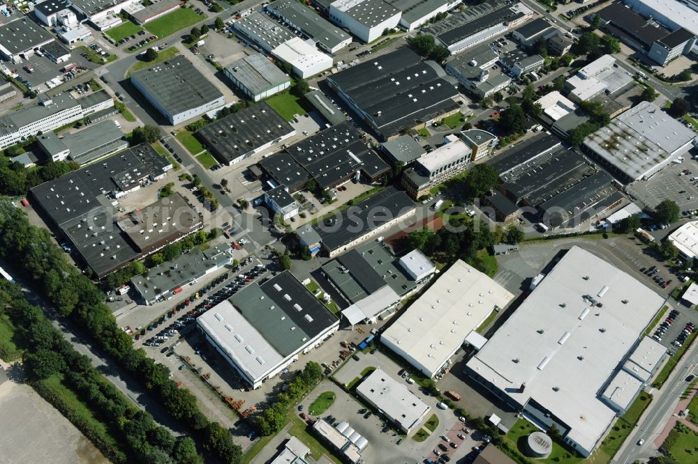 Aerial photograph Reinbek - Building and production halls on the premises of Amandus Kahl GmbH & Co. KG an der Dieselstrasse in Reinbek in the state Schleswig-Holstein