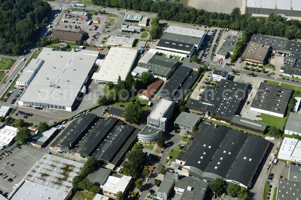Reinbek from the bird's eye view: Building and production halls on the premises of Amandus Kahl GmbH & Co. KG an der Dieselstrasse in Reinbek in the state Schleswig-Holstein