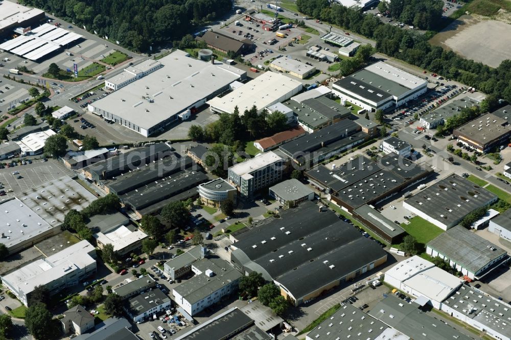 Aerial image Reinbek - Building and production halls on the premises of Amandus Kahl GmbH & Co. KG an der Dieselstrasse in Reinbek in the state Schleswig-Holstein