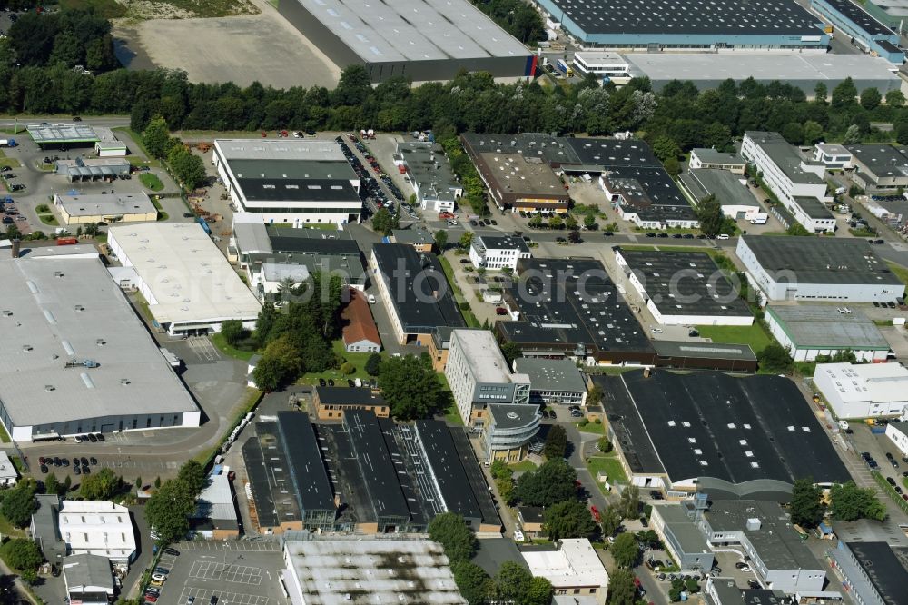 Aerial image Reinbek - Building and production halls on the premises of Amandus Kahl GmbH & Co. KG an der Dieselstrasse in Reinbek in the state Schleswig-Holstein