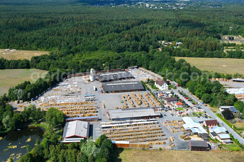 Daldorf from the bird's eye view: Building and production halls on the premises Bernd Jorkisch GmbH & Co. KG on street Hoken in Daldorf in the state Schleswig-Holstein, Germany