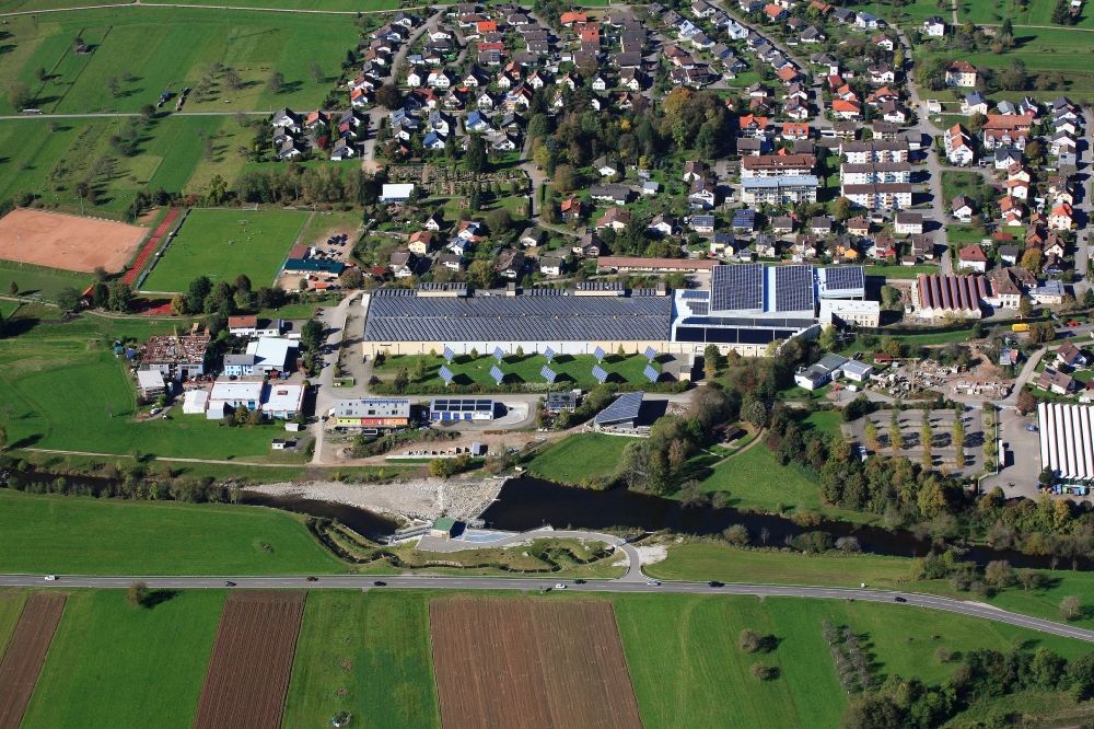 Aerial image Hausen im Wiesental - Premises of Brennet AG in Hausen im Wiesental in Baden-Wuerttemberg