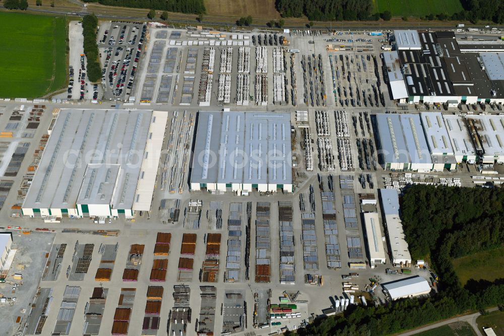 Aerial image Wittingen - Building and production halls on the premises of H. Butting GmbH & Co. KG in the district Knesebeck in Wittingen in the state Lower Saxony, Germany