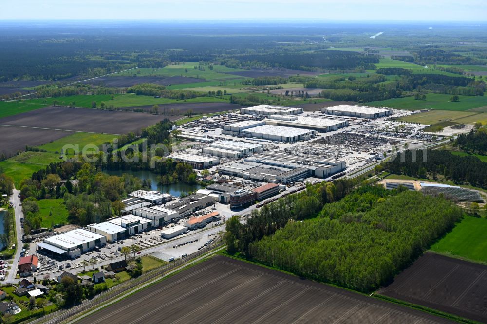 Aerial image Wittingen - Building and production halls on the premises of H. Butting GmbH & Co. KG in the district Knesebeck in Wittingen in the state Lower Saxony, Germany