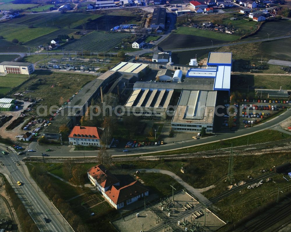 Neumarkt in der Oberpfalz from above - Building and production halls on the premises of DEHN SE + Co KG on Hans-Dehn-Strasse in Neumarkt in der Oberpfalz in the state Bavaria, Germany