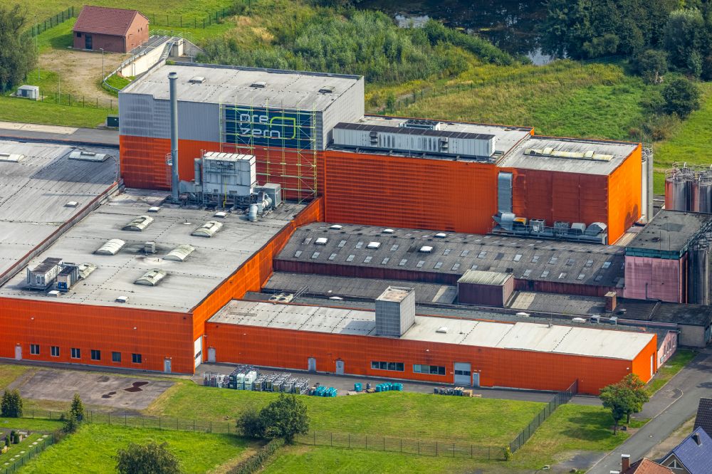 Aerial image Hamm - Building and production halls on the premises of of Riba Verpackungen GmbH in the district Wiescherhoefen in Hamm in the state North Rhine-Westphalia