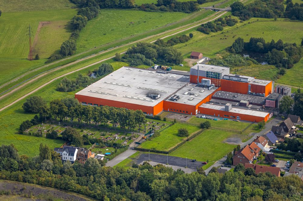 Aerial photograph Hamm - Building and production halls on the premises of of Riba Verpackungen GmbH in the district Wiescherhoefen in Hamm in the state North Rhine-Westphalia